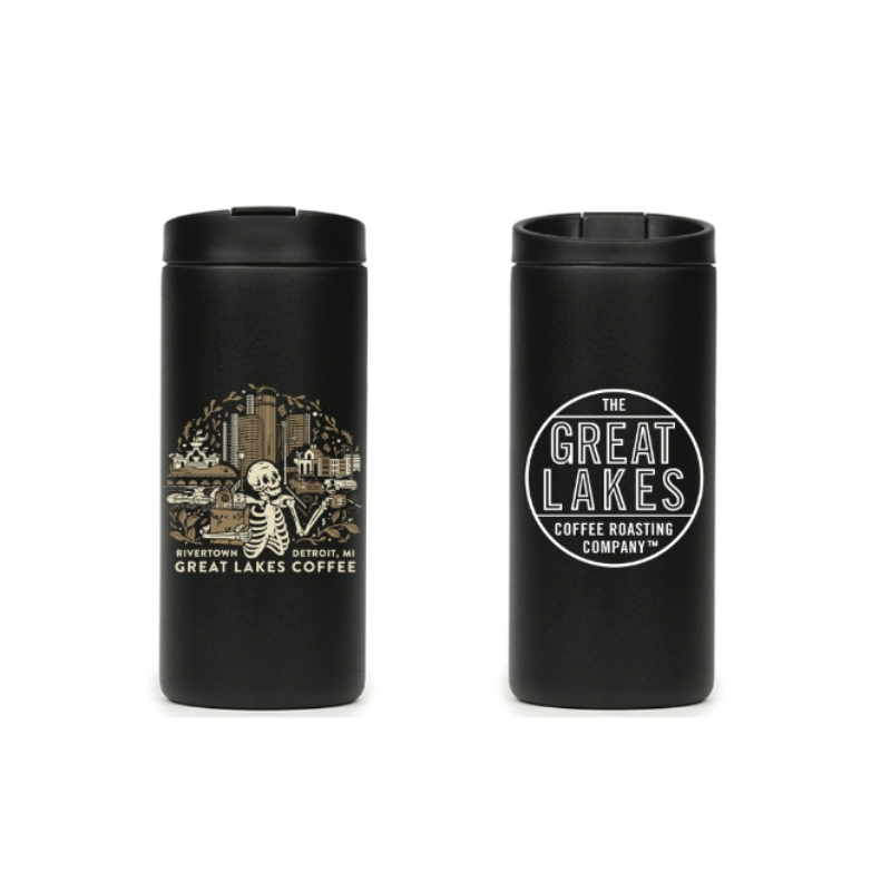 Great Lakes Coffee Roasting Company Rivertown Detroit Travel Tumbler